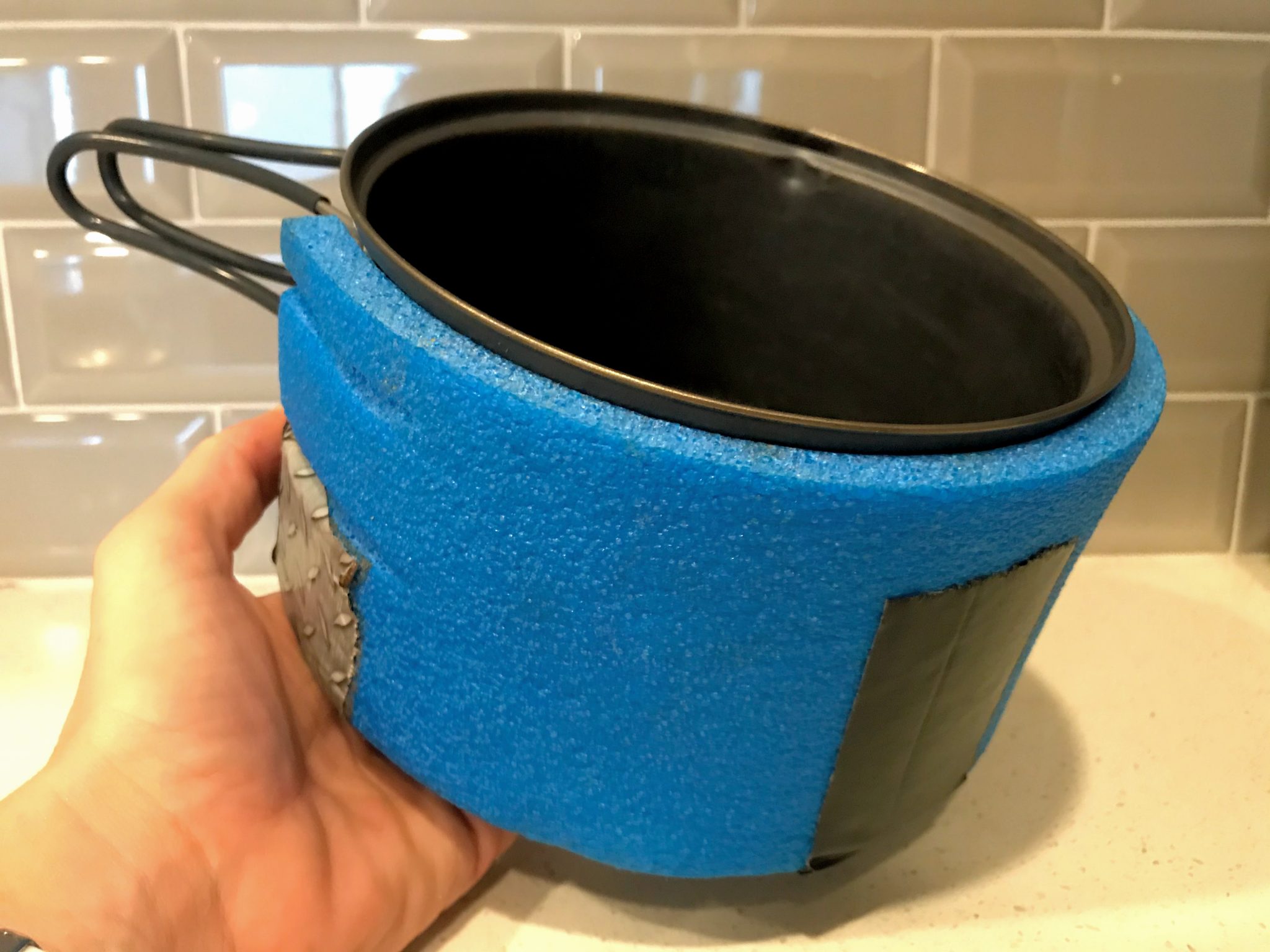 How to make a close cell foam pot cozy