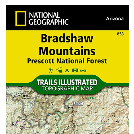 Nat geo map 858 bradshaw mountains