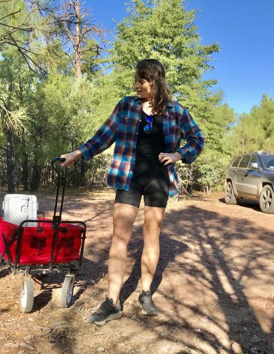 Dispersed Camping Fire Control Road (NF-64) Payson AZ cart