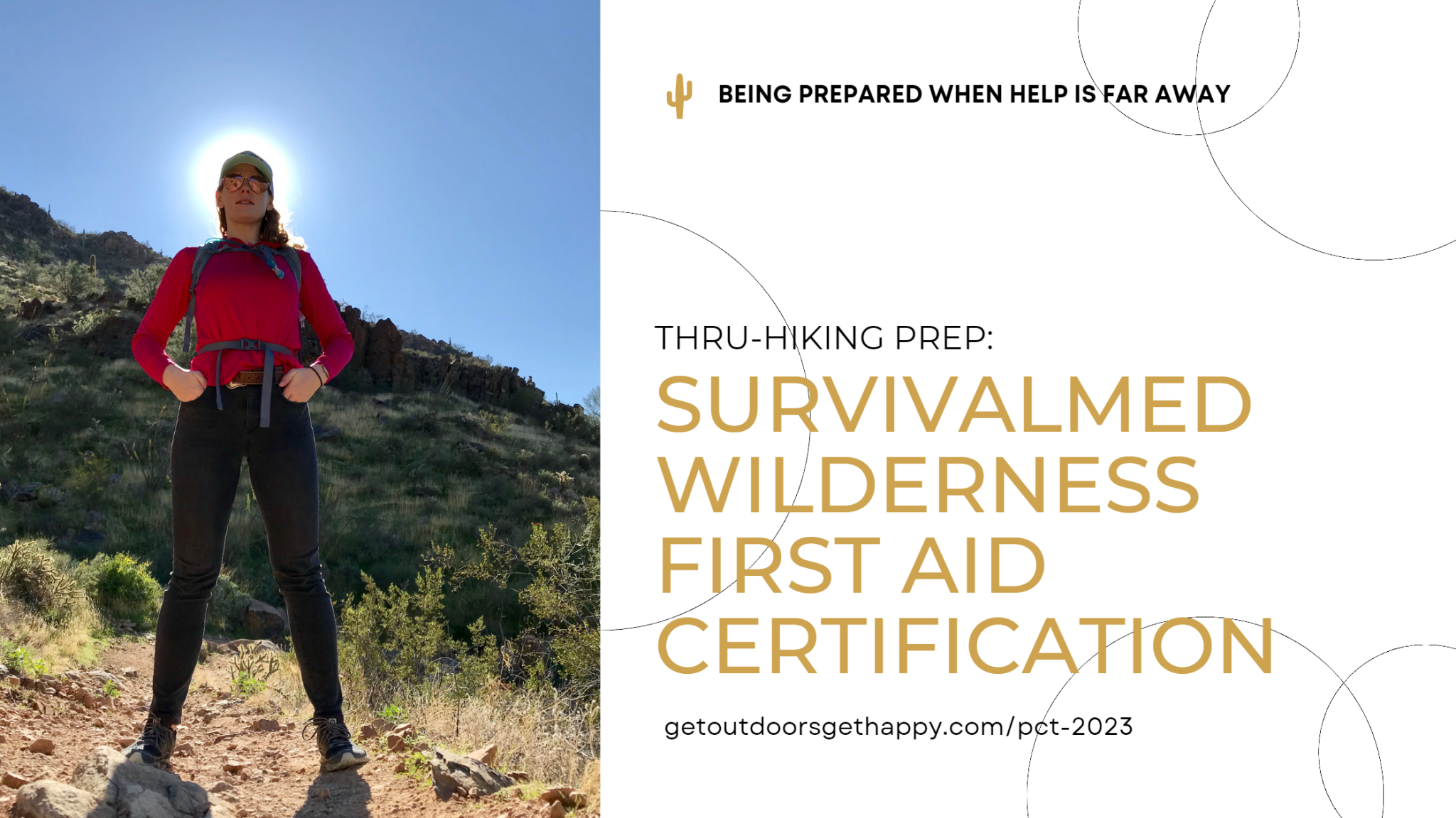 Thru-hiking prep: Survivalmed Wilderness First Aid Certification