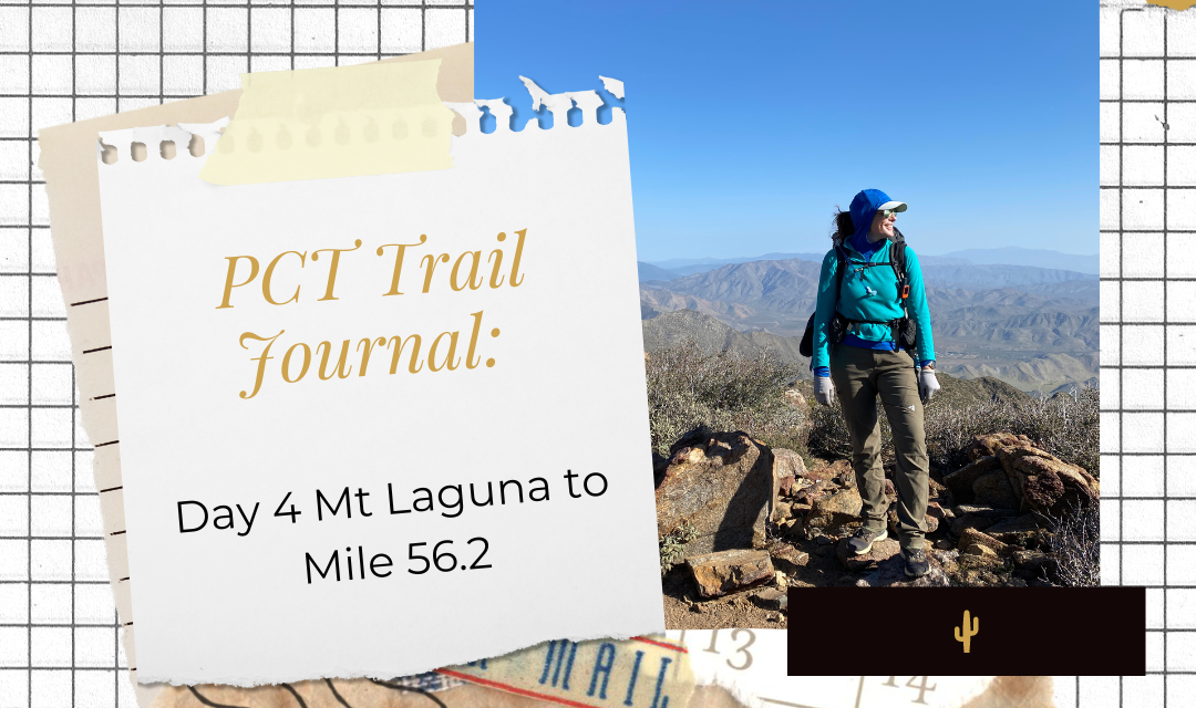 PCT Trail Journal: Day 4 Mt Laguna to Mile 56.2 (Miles 48.7 to 56.2)