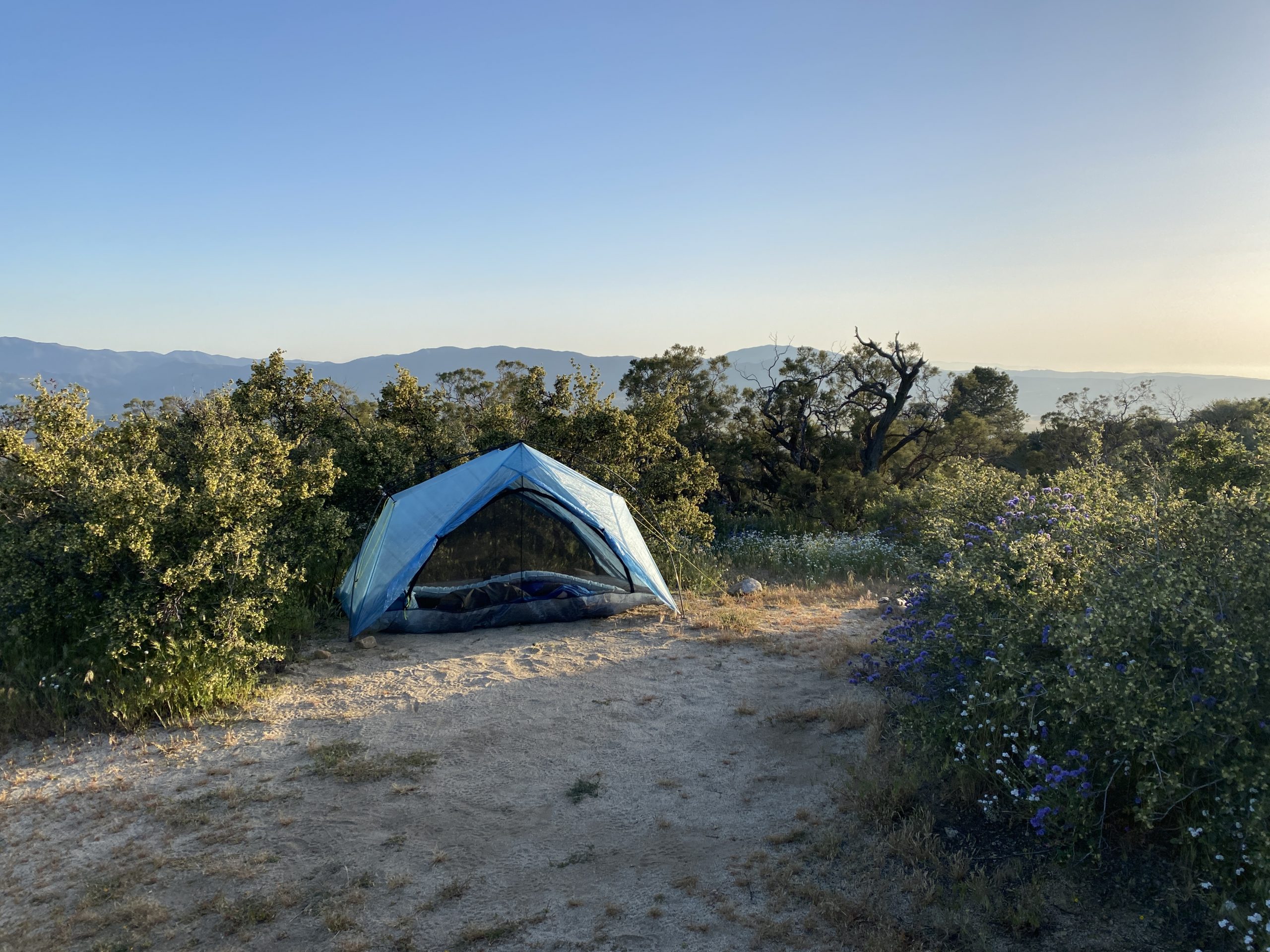 camping on the PCT