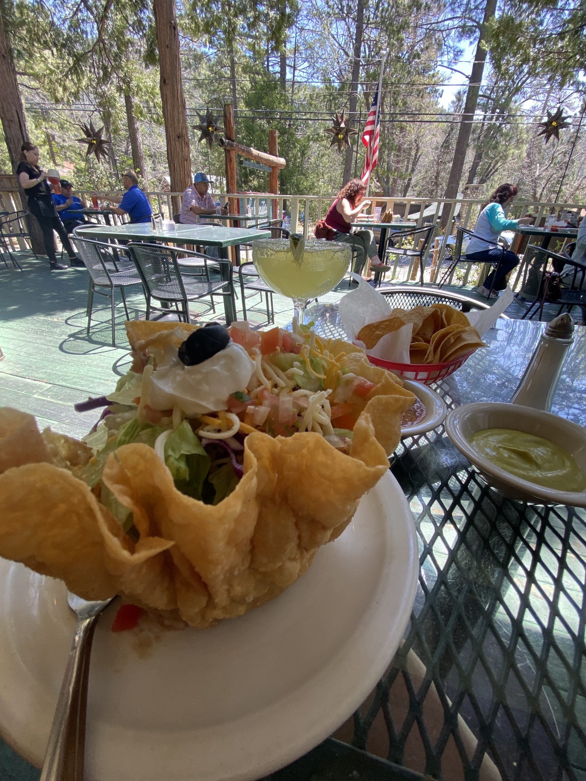 PCT Trail journal days 15-18 taco salad and margaritas
