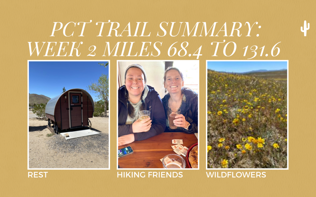 PCT Trail Summary: Week 2 Miles 68.4 to 131.6