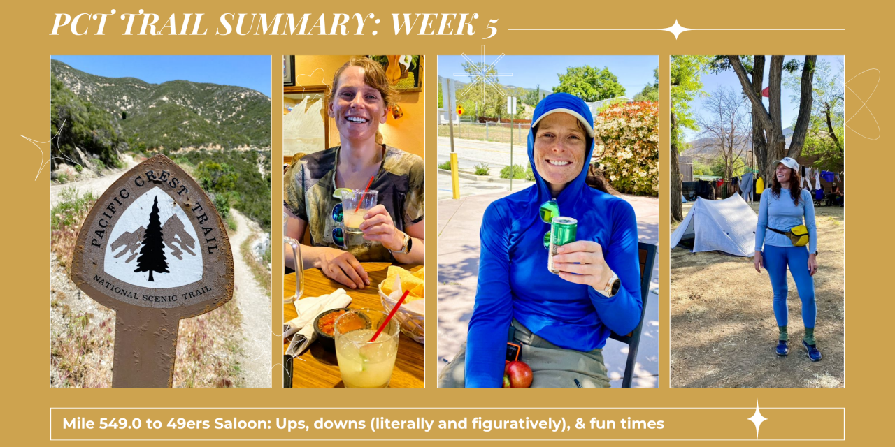 PCT Trail Summary: Week 5 Mile 549.0 to 49ers Saloon
